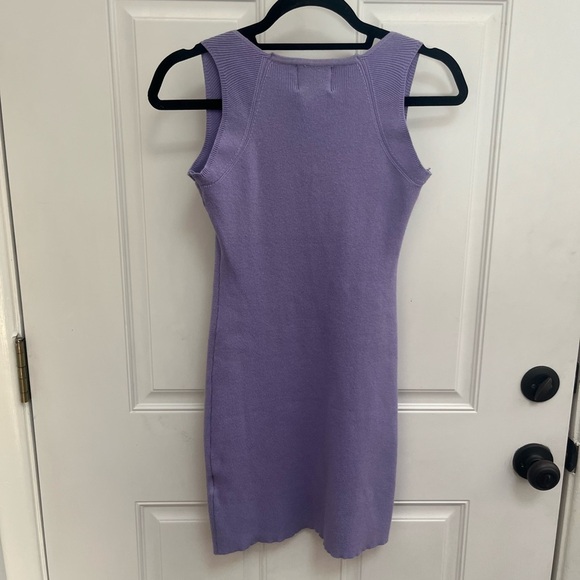 HELLO MOLLY purple knit tank bodycon dress size large - Picture 4 of 4